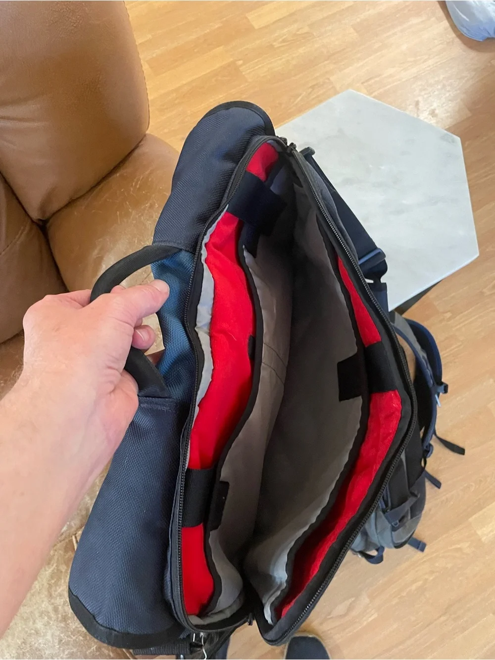 Timbuk2 Blue and Black Messenger Bag